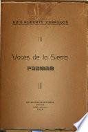 Voces de la sierra, poemas