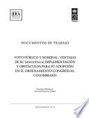 Voto público y nominal