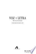 Voz y letra
