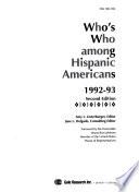Who's who Among Hispanic Americans, 1992-93