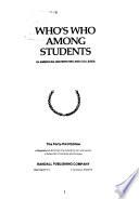 Who's who Among Students in American Universities and Colleges