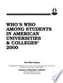 Who's who Among Students in American Universities and Colleges