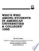 Who's who Among Students in American Universities and Colleges