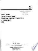 Who's who Among Students in American Universities and Colleges