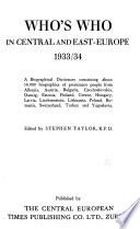 Who's who in Central and East-Europe