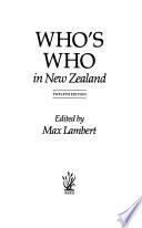 Who's who in New Zealand