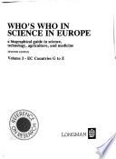 Who's who in Science in Europe