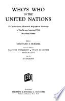Who's who in the United Nations