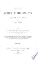 With the Armies of the Balkans and at Gallipoli in 1877-1878