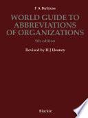 World Guide to Abbreviations of Organizations