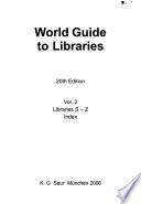 World Guide to Libraries 20