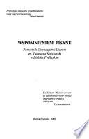 Wspomnieniem pisane