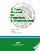 X Censo General de Población y Vivienda, 1980. Estado de Nayarit. Volumen I. Tomo 18
