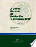 X censo general de población y vivienda, 1980