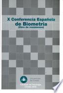 X Conferencia espa¤ola de Biometr¡a