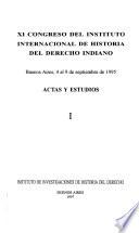 XI Congreso del Instituto Internacional de Historia del Derecho Indiano