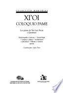 Xi'oi Coloquio pame