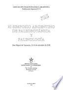 XI Simposio Argentino de Paleobotánica y Palinología