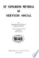 XI0 [i.e. Undécimo] Congreso Mundial de Servicio Social