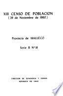 XIII Censo de población, 29 de noviembre de 1960