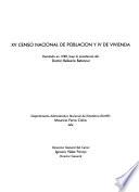 XV censo nacional de población y IV de vivienda