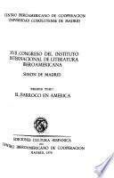 XVII congreso del Instituto internacional de literatura iberoamericana