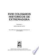XVIII Coloquios Históricos de Extremadura