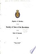 Year Book of the Colorado Society of Sons of the Revolution