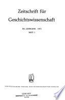 Zeitschrift für Geschichtswissenschaft