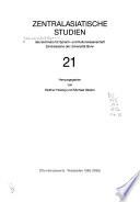 Zentralasiatische Studien des Seminars für Sprach- und Kulturwissenschaft Zentralasiens der Universität Bonn