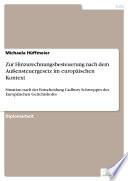 Zur Hinzurechnungsbesteuerung nach dem Außensteuergesetz im europäischen Kontext